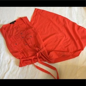 Forever 21 Red Midi Dress- Medium (EUC)